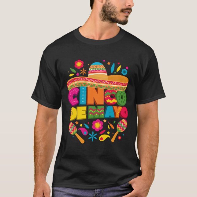 T-shirt Fiesta Cinco De Mayo (Devant)