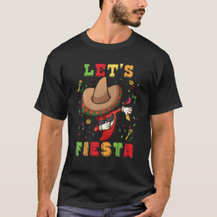 T-shirt Fiesta Cinco De Mayo Dabbing Chili Mexique Pa