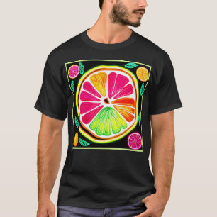 T-shirt Fiesta de fruits d'agrumes de néon