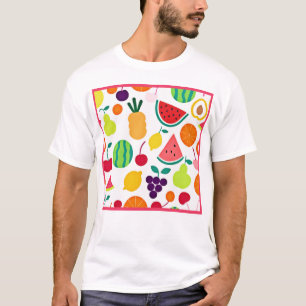 T-shirt Fiesta de fruits de néon coloré