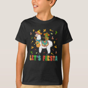 T-shirt Fiesta Sombrero Llamas Cinco De Mayo Mexicaine