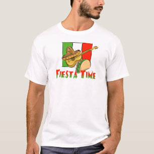 T-shirt Fiesta Time Taco, Sombrero, Guitare