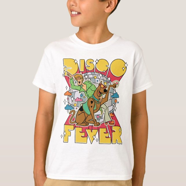 T-shirt Fièvre de Disco avec Scooby et Shaggy (Devant)