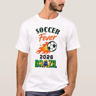 T-shirt Fièvre du FOOTBALL 2026 Brésil Fan Gear Limited Ed