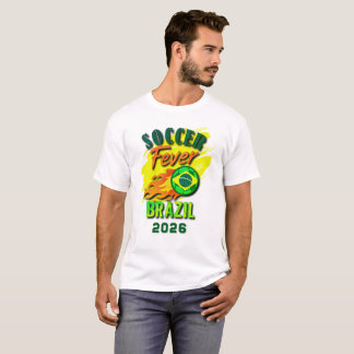 T-shirt Fièvre du FOOTBALL 2026 Brésil Fan Gear Limited Ed