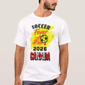T-shirt Fièvre du FOOTBALL 2026 Canada Fan Gear Limited Ed