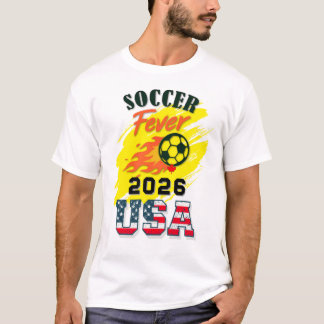 T-shirt Fièvre du FOOTBALL 2026 USA Fan Gear Limited Editi