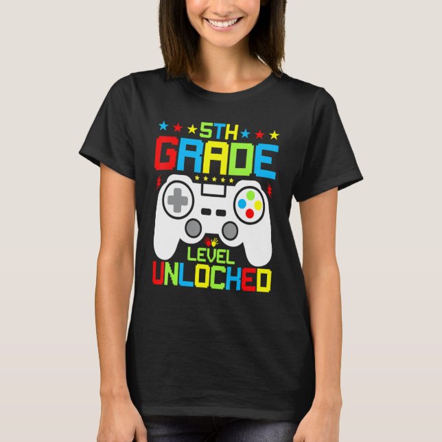 T-shirt Fifth Grade Back To School Squad 5th Grade Level U (Devant)