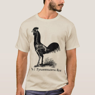T-shirt Fig. 1 chemise de squelette de coq de Rex de