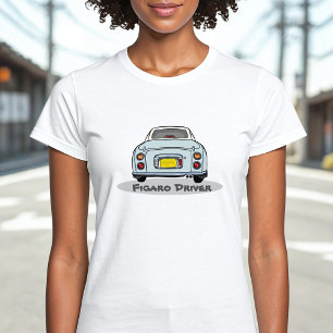 T-shirt Figarations Pale Aqua Figaro Nom du conducteur
