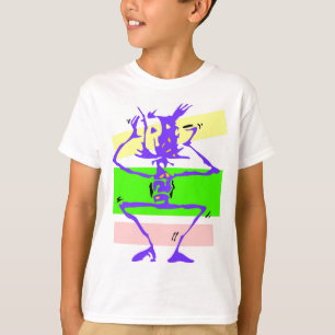 T-shirt Figure de bâton fou