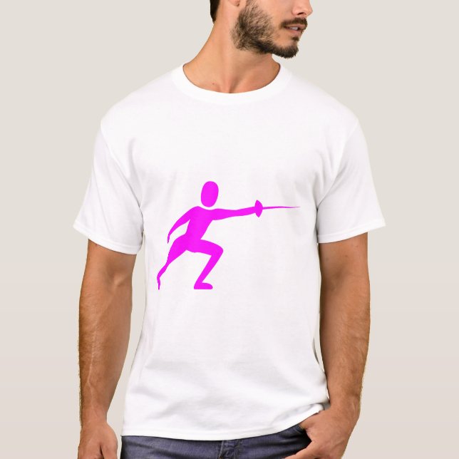 T-shirt Figure de clôture - Magenta (Devant)