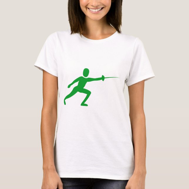 T-shirt Figure de clôture - Vert d'herbe (Devant)