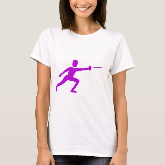 T-shirt Figure de clôture - violet (Devant)