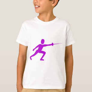 T-shirt Figure de clôture - violet