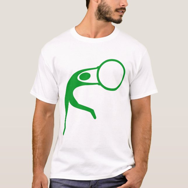 T-shirt Figure de gymnastique rythmique - Vert herbe (Devant)