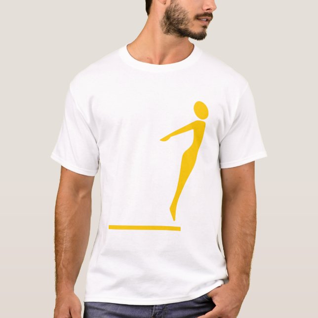 T-shirt Figure de plongée - Ambre (Devant)