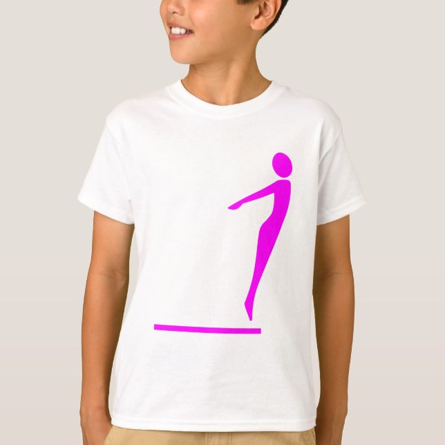 T-shirt Figure de plongée - Magenta (Devant)