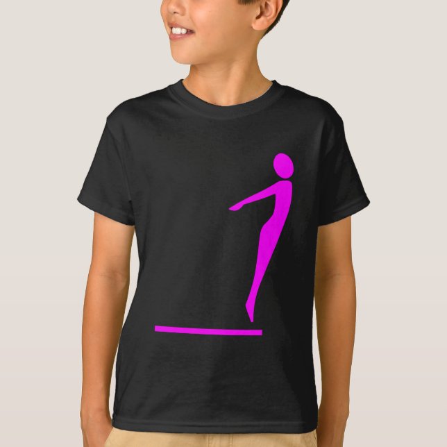 T-shirt Figure de plongée - Magenta (Devant)