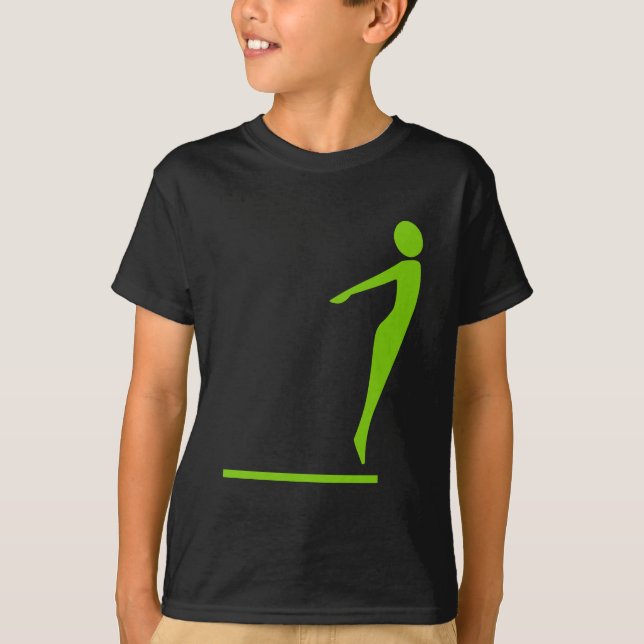 T-shirt Figure de plongée - Martian Green (Devant)