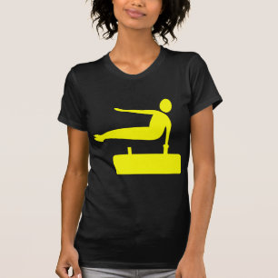 T-shirt Figure de voûte - jaune