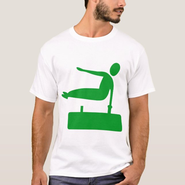 T-shirt Figure de voûte - Vert herbe (Devant)