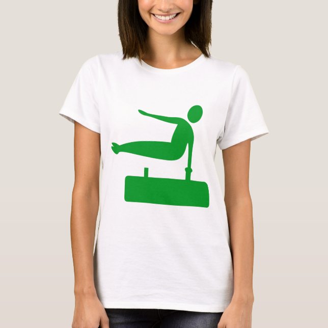 T-shirt Figure de voûte - Vert herbe (Devant)