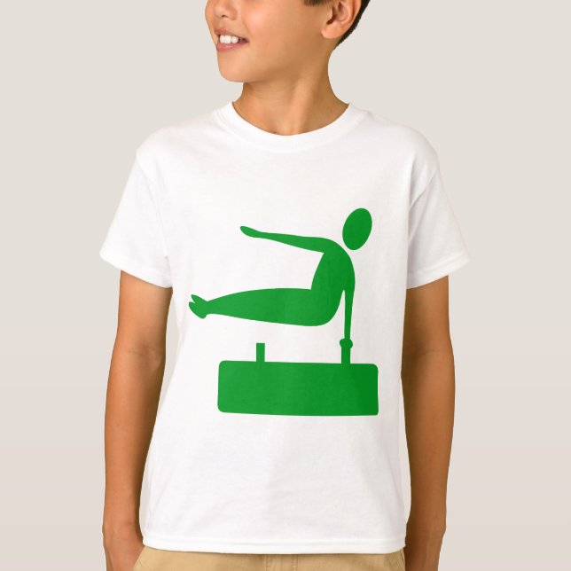 T-shirt Figure de voûte - Vert herbe (Devant)