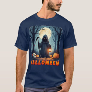 T-shirt Figure encapuchonnée tenant une lanterne