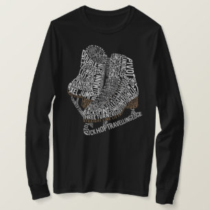 T-shirt Figure Patinage Word Art Patinage sur glace