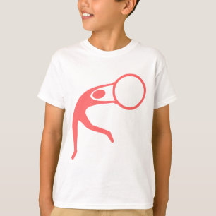 T-shirt Figure rythmique gymnastique - rose tropicale