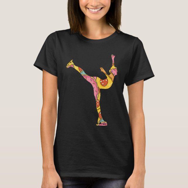 T-shirt Figure Skating Girls And Women Ice Skating  1 (Devant)