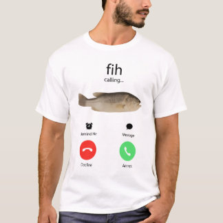 T-shirt Fih Appel Me rappeler Message Refuser Accepter Tél