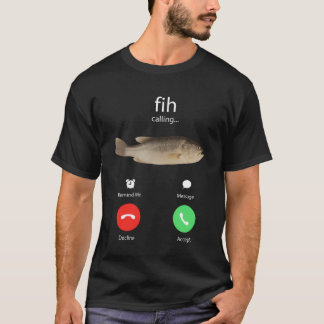 T-shirt Fih Appel Me rappeler Message Refuser Accepter Tél