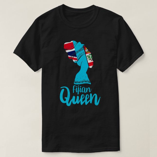 T-shirt Fijian Fidji Drapeau Afro Racines (Design devant)