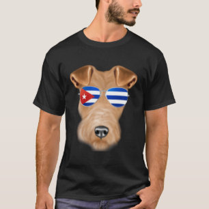T-shirt Fil cubain Fox Terrier Chien Cuba Poche Cuba