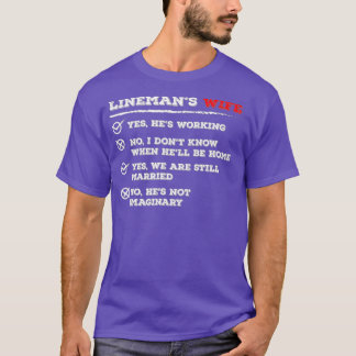 T-shirt Fil électrique américain Lineman Femme