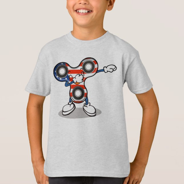 T-shirt Fileur tamponnant original de main - limande de (Devant)