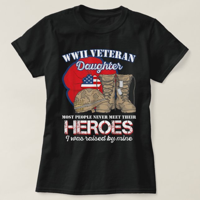T-shirt Fille 2ème guerre mondiale Vétérinaire La plupart  (Design devant)