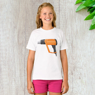 T-shirt fille à pistolet à air chaud