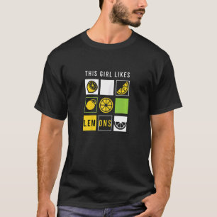 T-shirt Fille Aime Lemons Lemonade Summer Lemon Juice