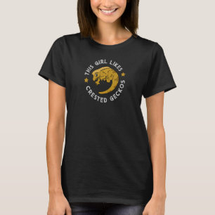 T-shirt Fille Aime Les Geckos Cimés Cute Lizards Reptile W