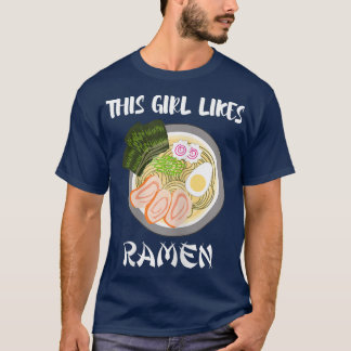 T-shirt Fille aime Ramen Cuisine japonaise Culture