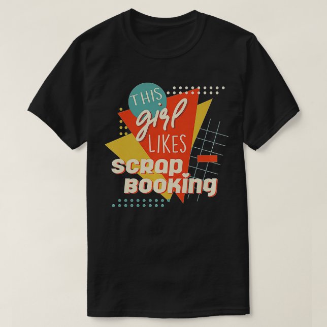 T-shirt Fille aime Scrapbooking Hobby Designer Premium (Design devant)