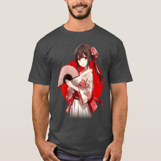 T-shirt Fille Anime Japonaise Uchiwa garçon