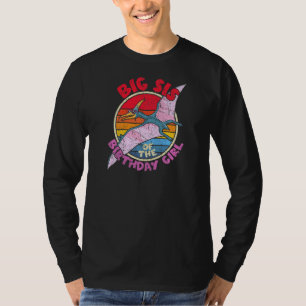 T-shirt Fille Anniversaire I Big Sis I Pterodactylus I Fam