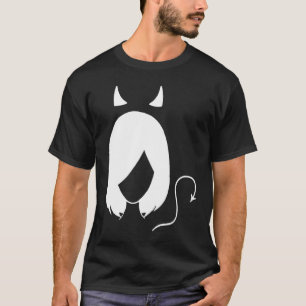 T-shirt Fille au chat maléfique X