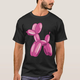 T-shirt Fille au chien en animal en ballon magique d'anniv