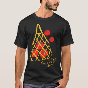 T-shirt Fille au Sac de Tomates Été Jardinage Fermière Est