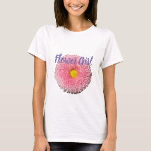T-Shirt Fille aux Fleurs Fleur de Pâquerette
